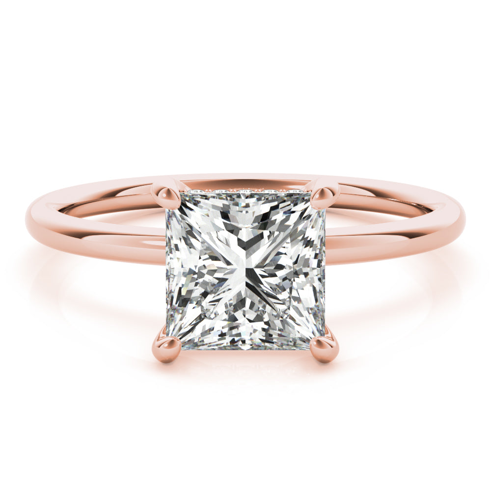 Madilyn Princess Diamond Solitaire Engagement Ring-VIRABYANI